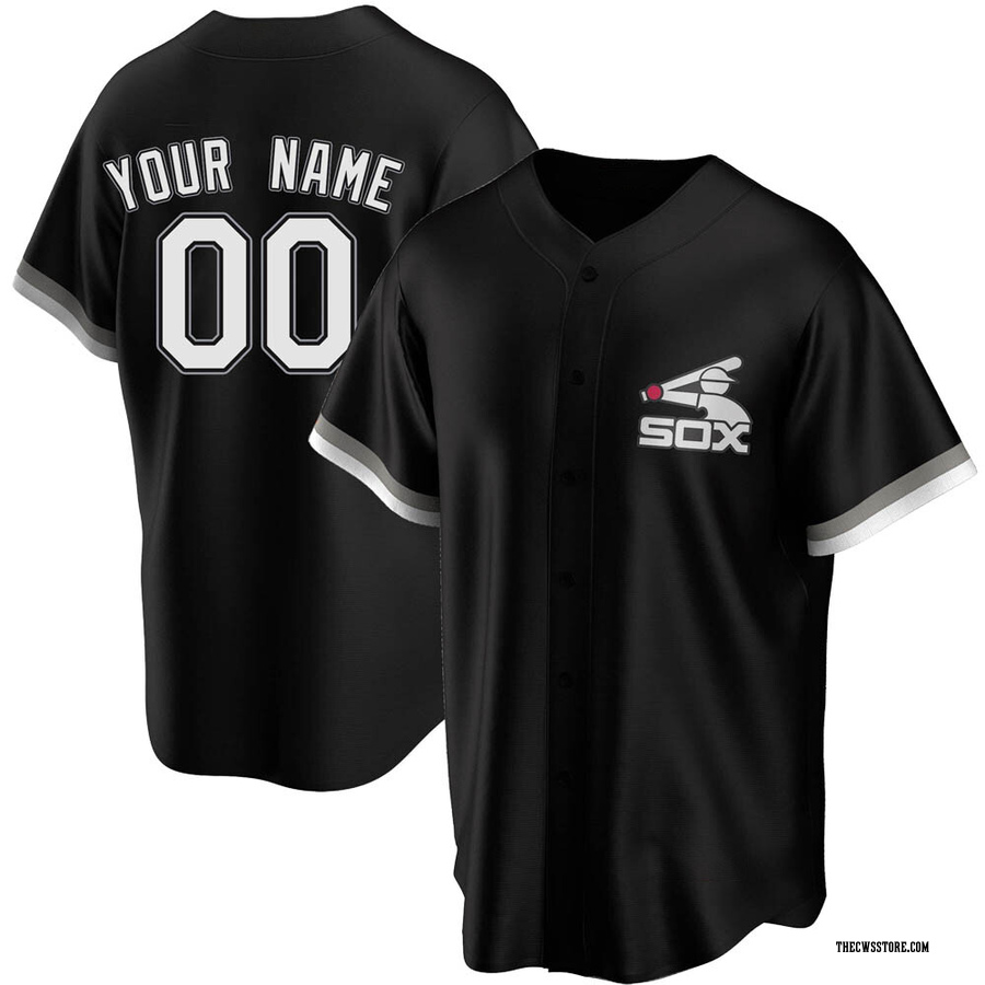 Black Replica Custom Youth Chicago White Sox Spring Training Jersey