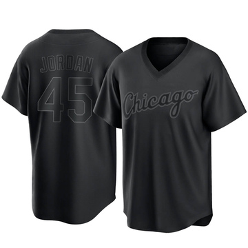 Youth Michael Jordan Chicago White Sox Replica Black Spring