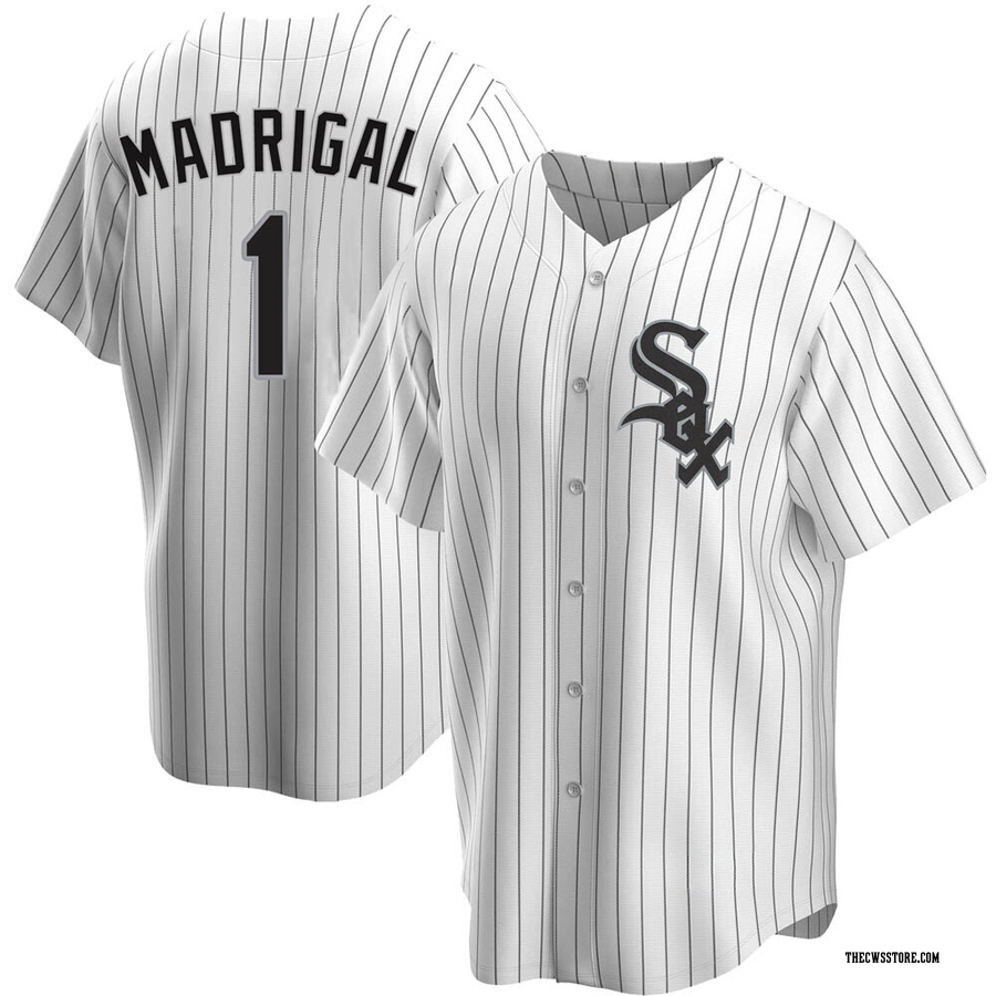 Nick Madrigal Youth Chicago Cubs Jersey - Black/White Replica